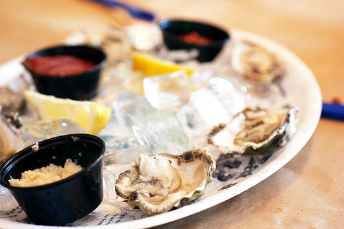 oysters @ boiling pot