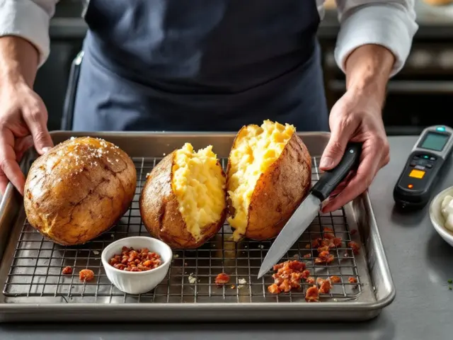 Restaurant-Style Baked Potatoes: How To Get Crispy Skins And Fluffy Centers Every Time