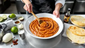 restaurant style refried beans